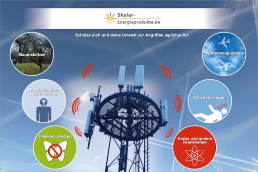 A6 Aufkleber Gefahr Funkmasten