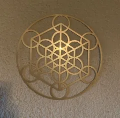 Heilige Geometrie - Metatron aus Edelstahl 43 cm