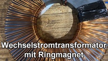 Wechselstromtransformator mit Ringmagnet